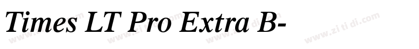 Times LT Pro Extra B字体转换